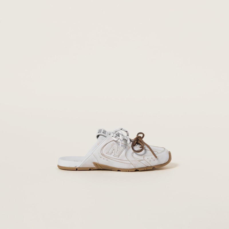 New Balance X Miu Miu 530 SL 송아지 가죽 장식 뮬