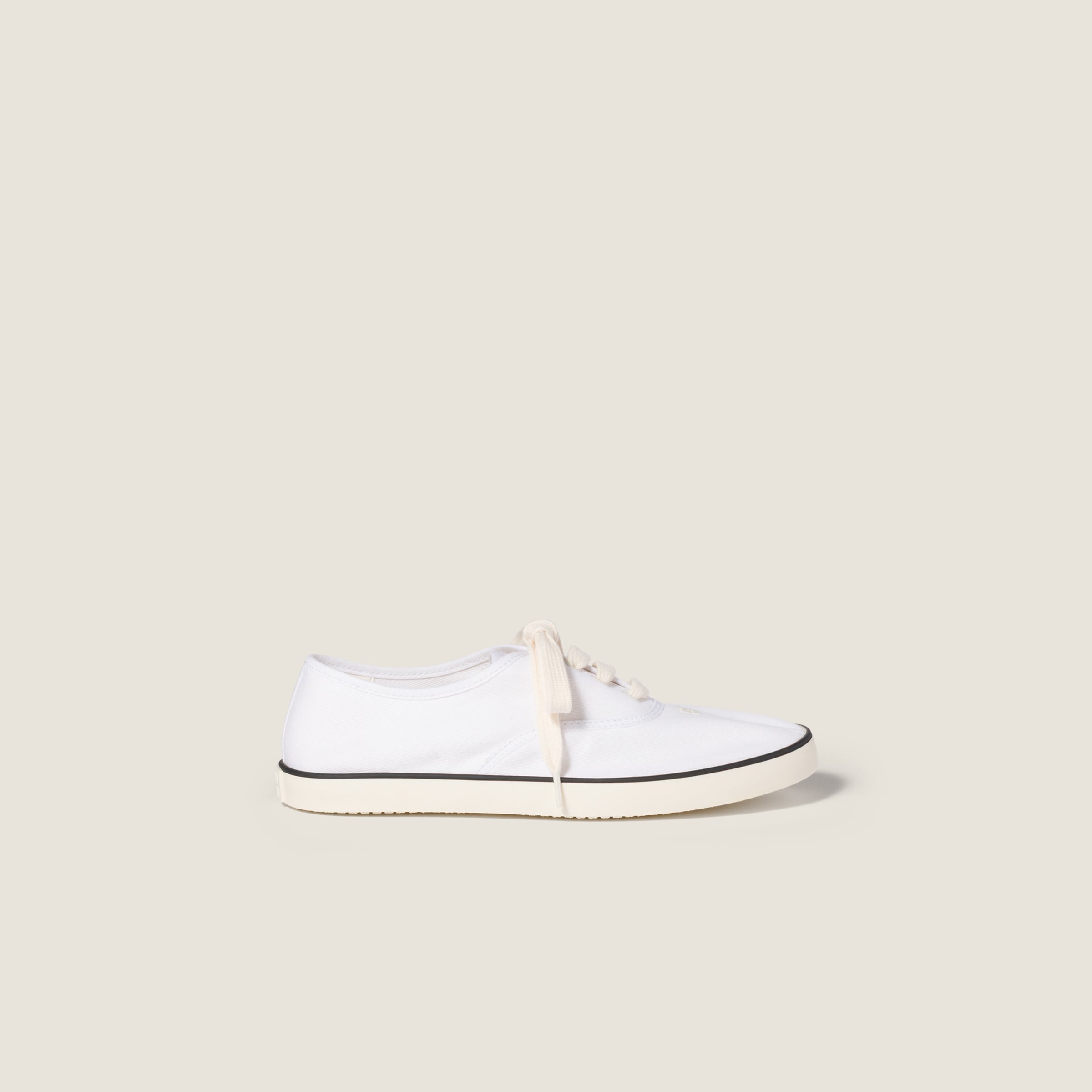 White Drill Sneakers | Miu Miu - United States