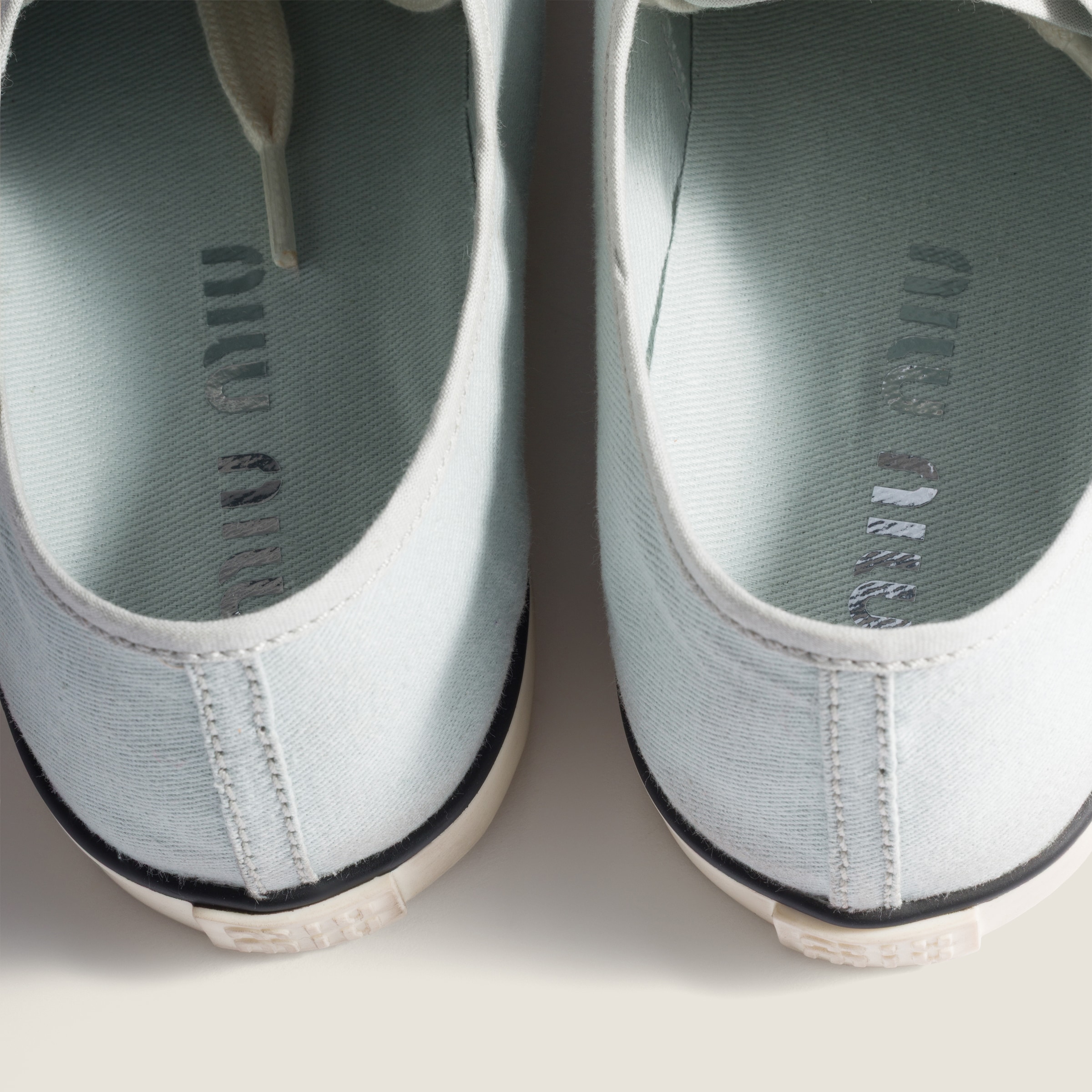 Powder Blue Drill Sneakers | Miu Miu - Japan