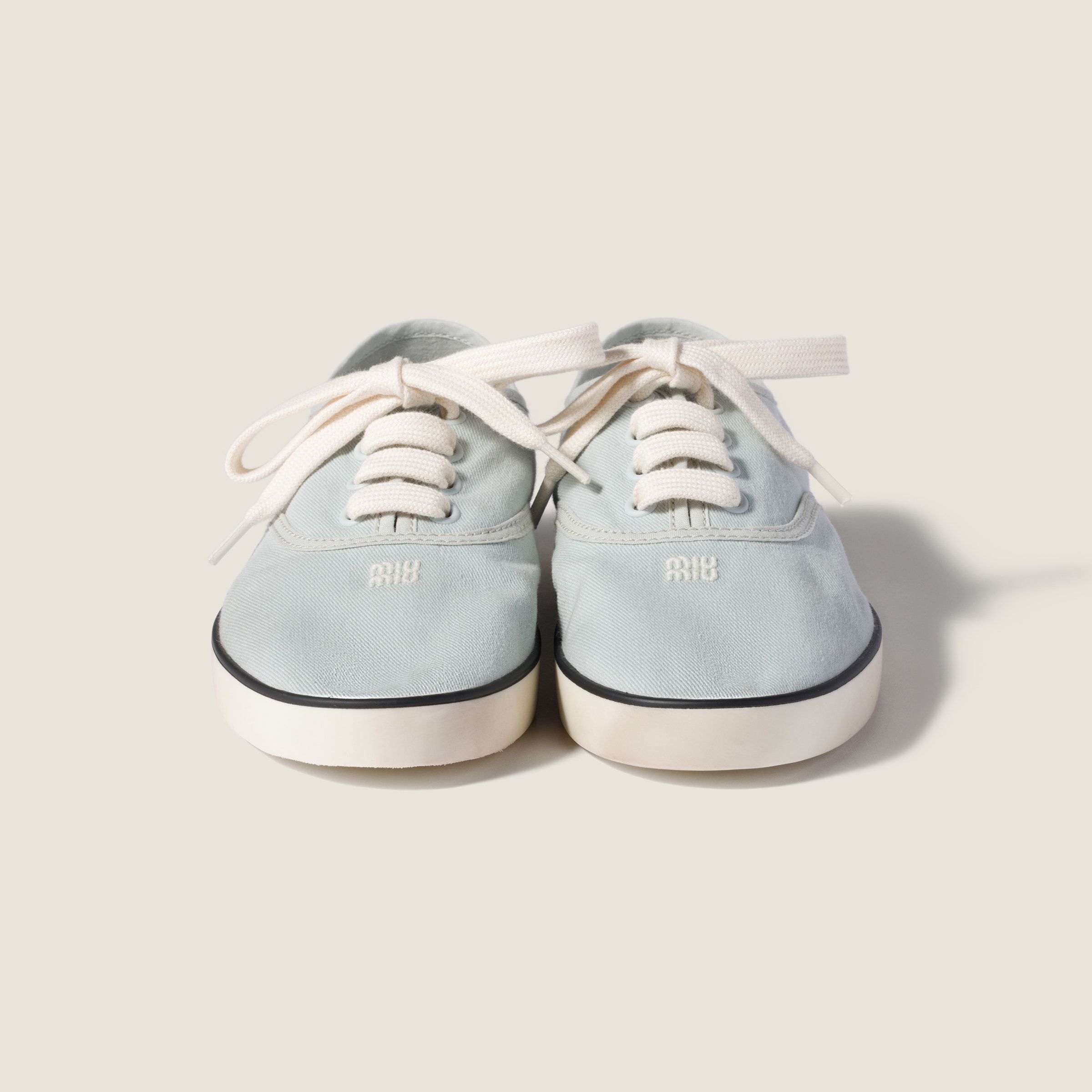 Powder Blue Drill Sneakers | Miu Miu - Japan