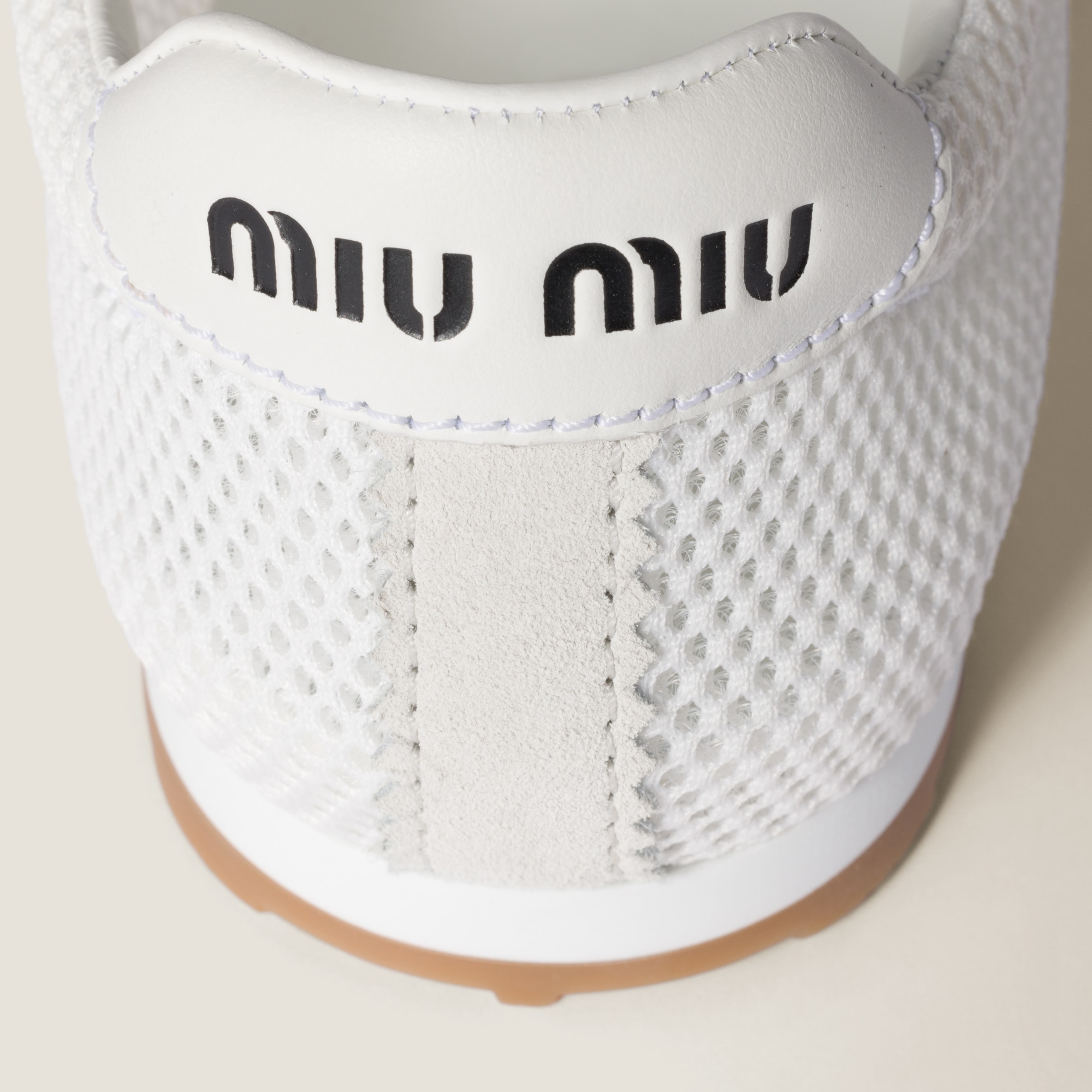 Miu Miu Plume Technical Fabric And Suede Sneakers