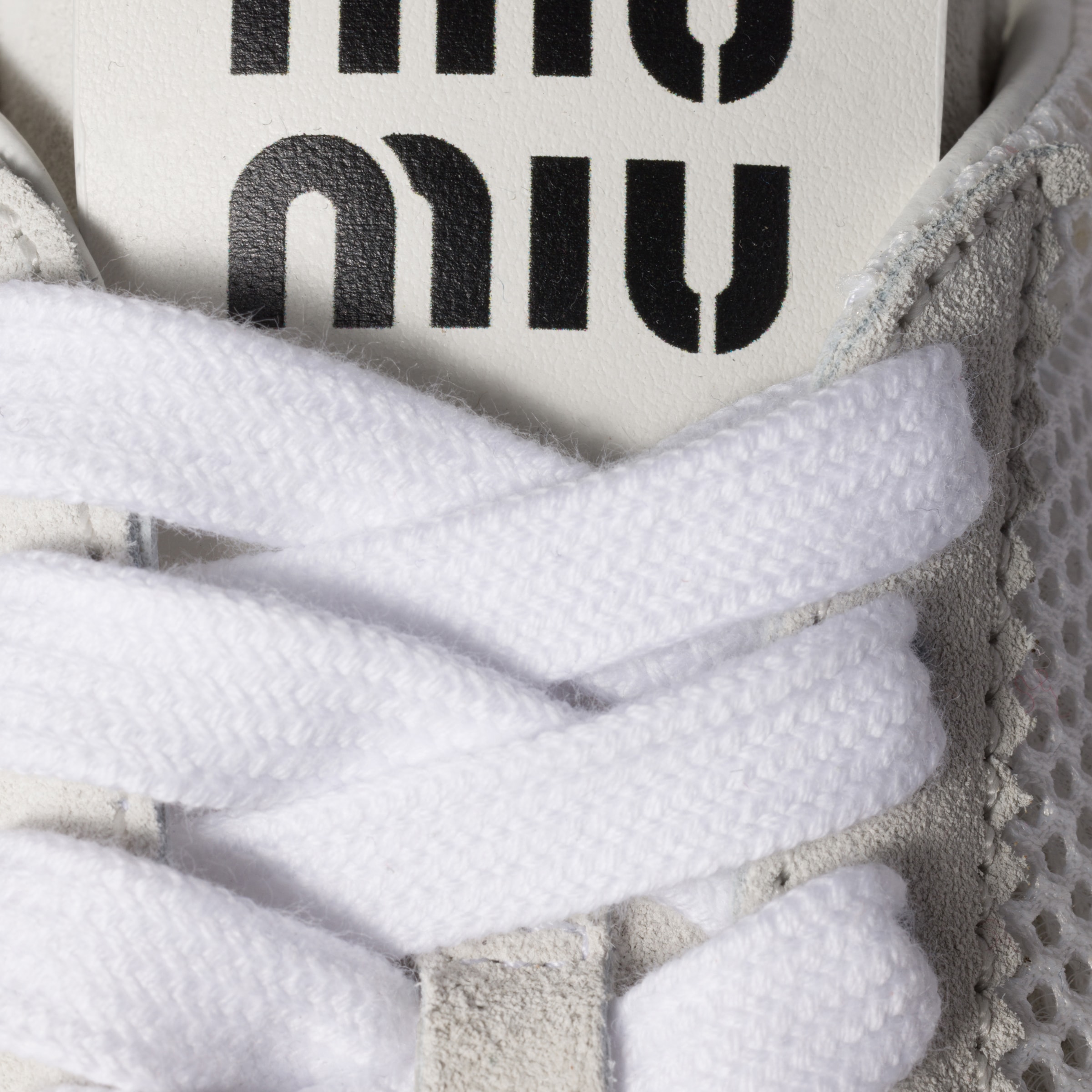 Miu Miu Plume Technical Fabric And Suede Sneakers