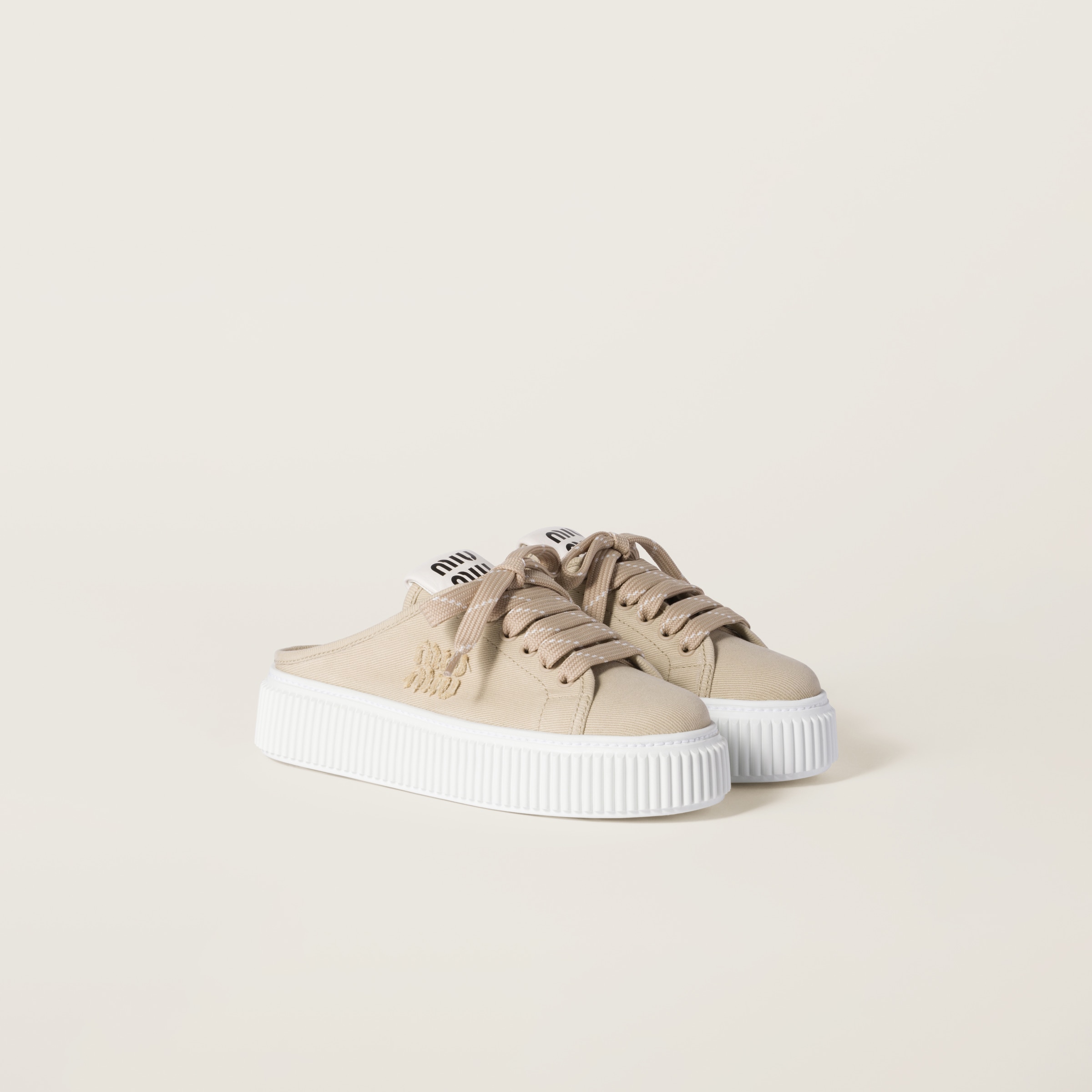 MiuMiu Denim sneaker mules 関税込 ミュウミュウのスリッパ MiuMiu Denim sneaker mules 関税込 ミュウミュウのスリッパ