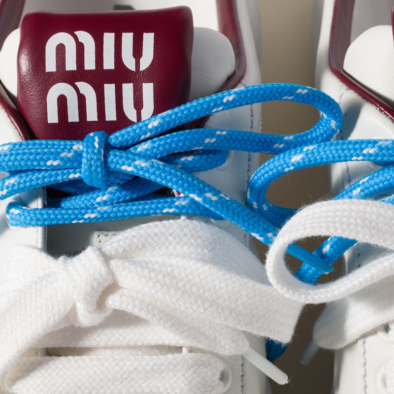 Leather sneaker mules