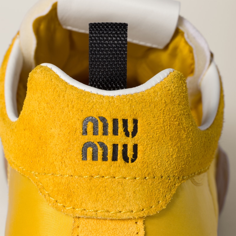 Sneakers Tyre en tissu technique et veau velours