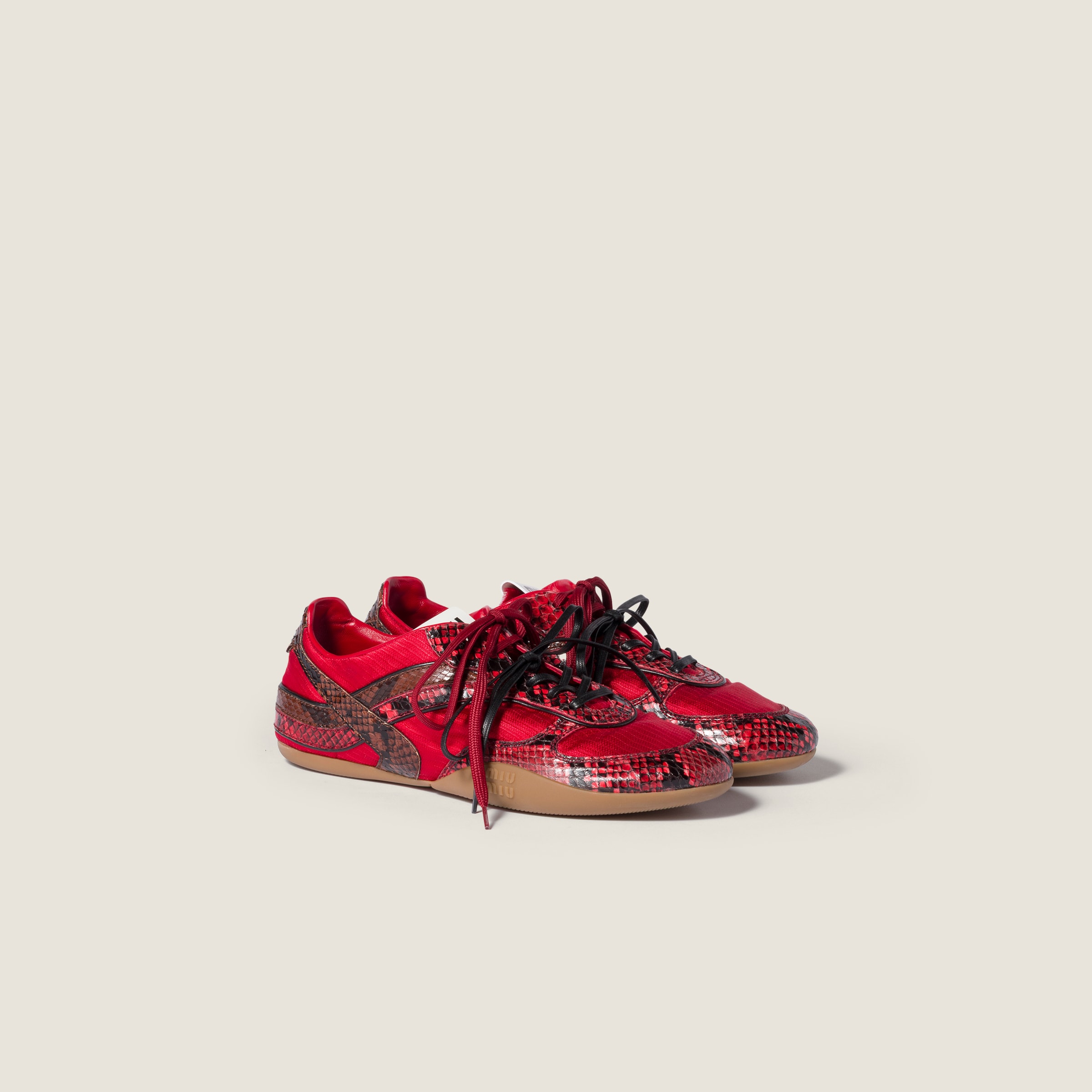 Women's glitter and chunky sneakers | Miu Miu