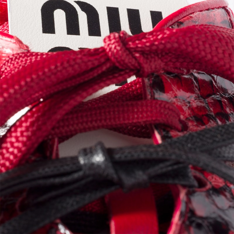 미우미우 김나지움 에이어스 가죽 스니커즈