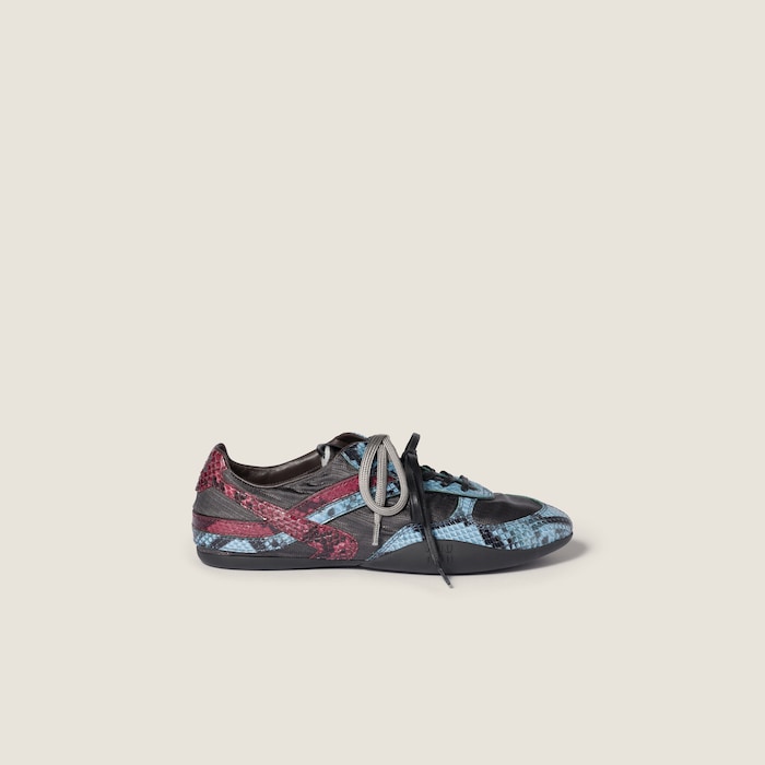 靴 90s00s miumiu archive leather sneaker 希少サイズ✨90s miumiu/ミュウミュウ アーカイブ レザー
