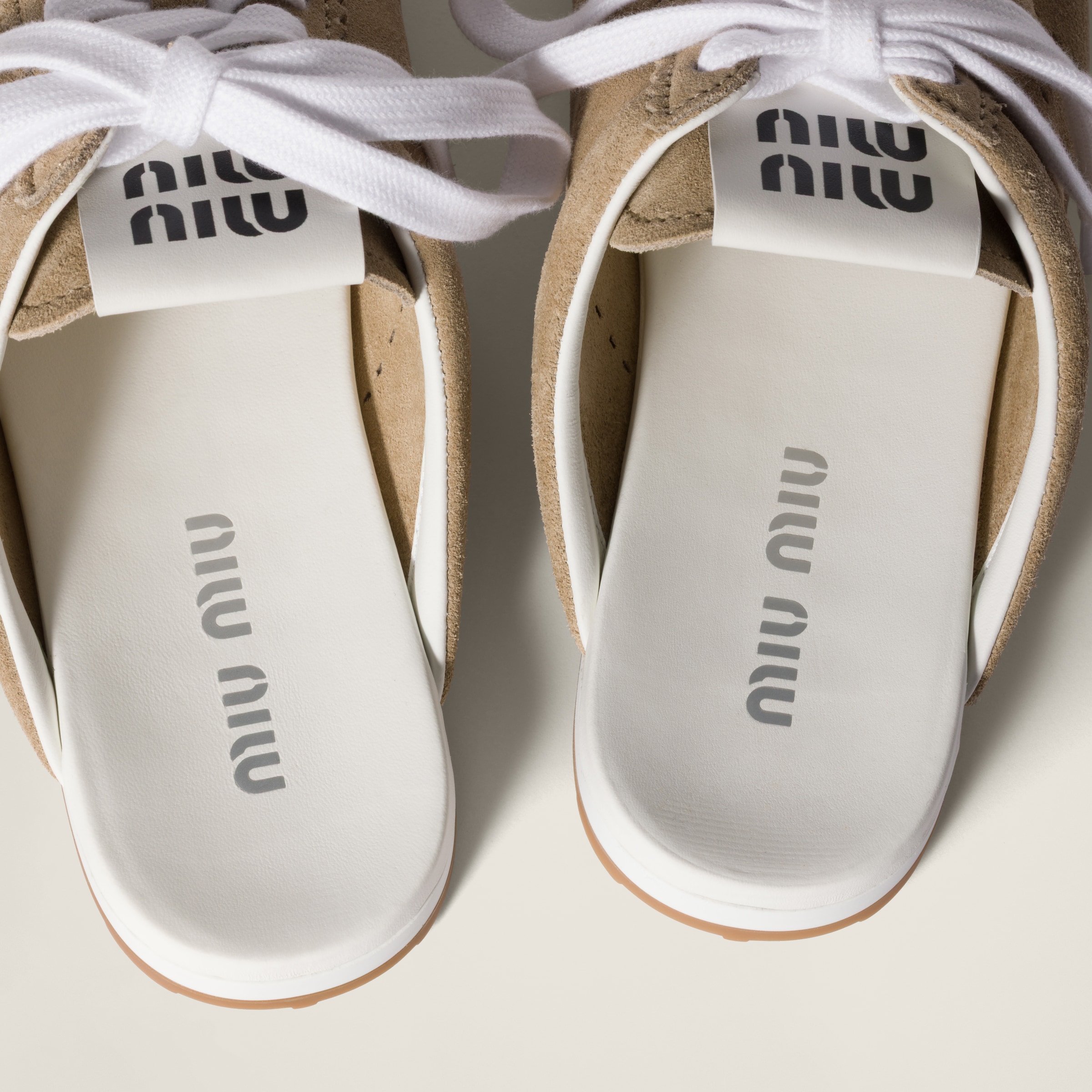 MIU MIU PLUME SUEDE MULES