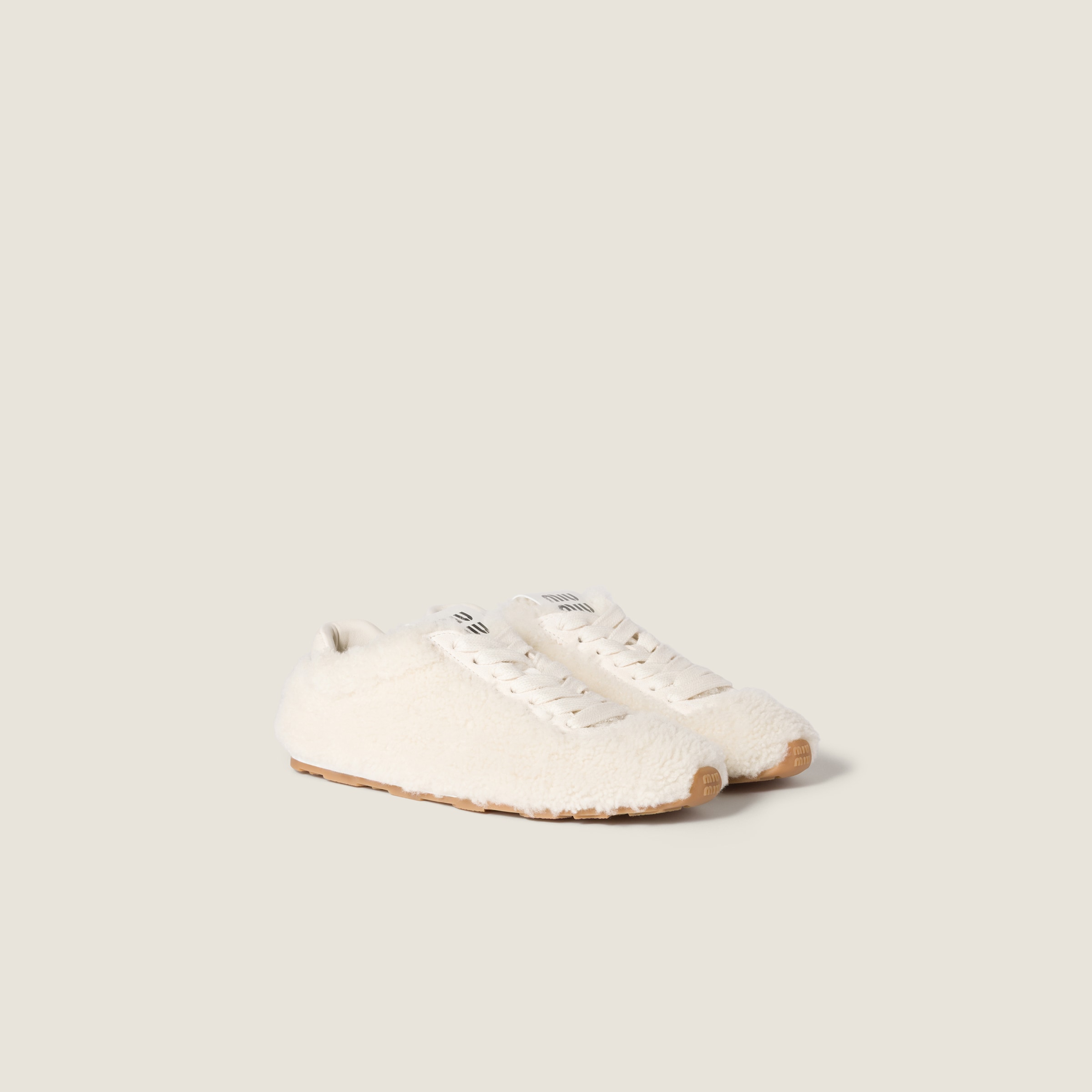 White Technical Fabric Sneakers | Miu Miu