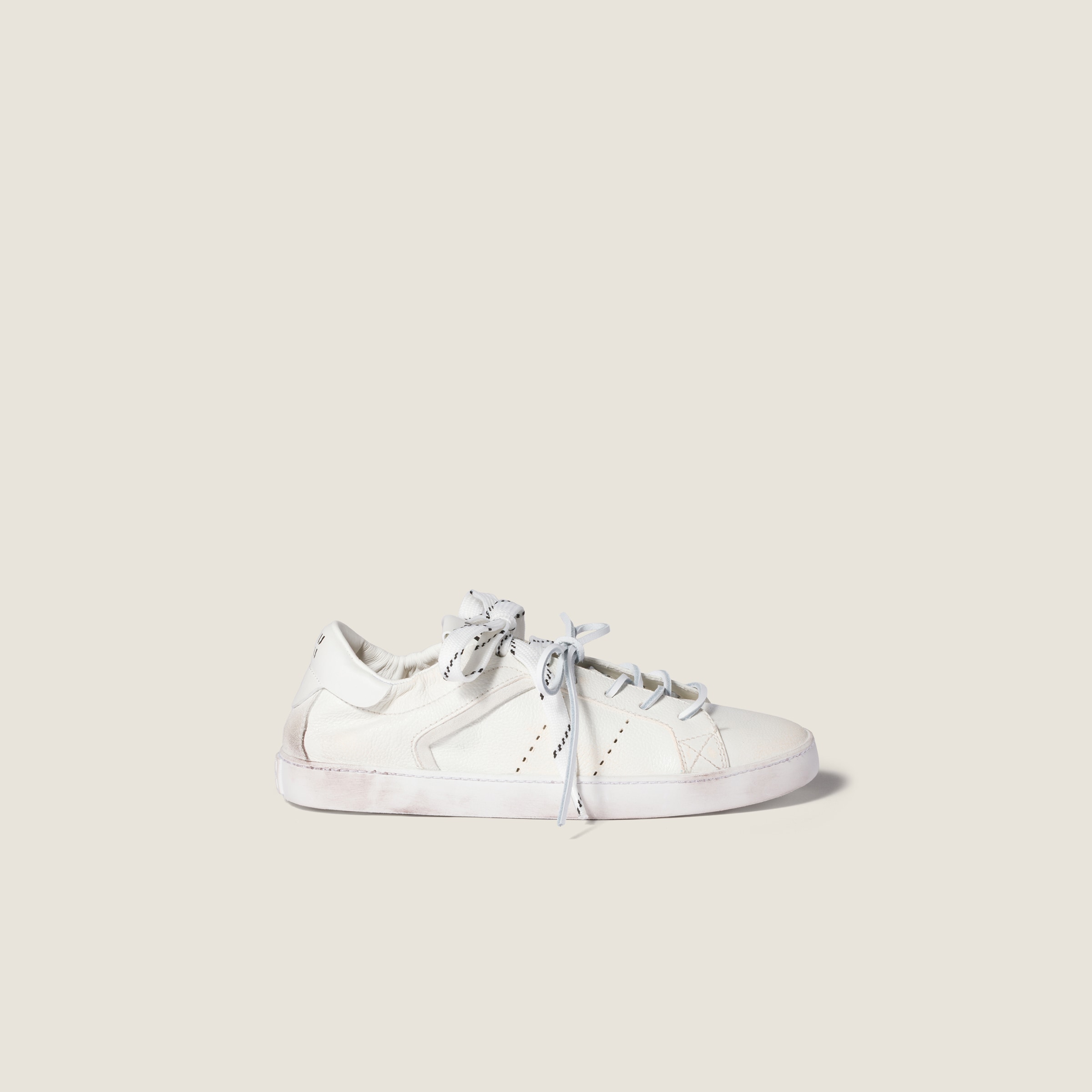 Miu Miu Deco Leather Sneakers In Multi