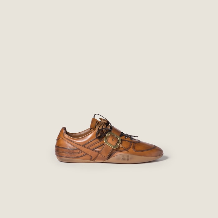 靴 90s00s miumiu archive leather sneaker Miu Miu Leather Sneakers – Chinatown Vintage