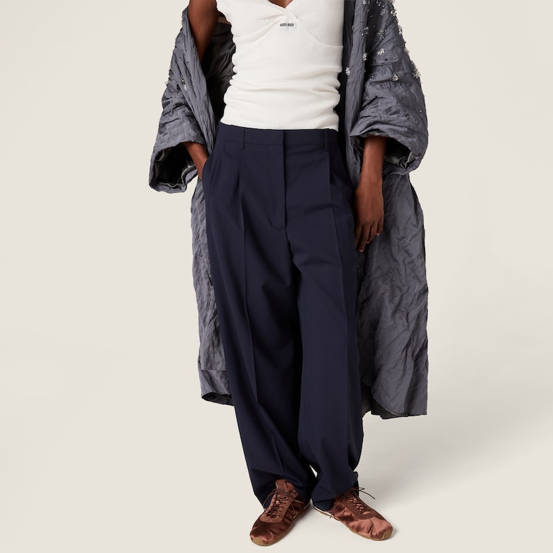 Plume satin sneakers