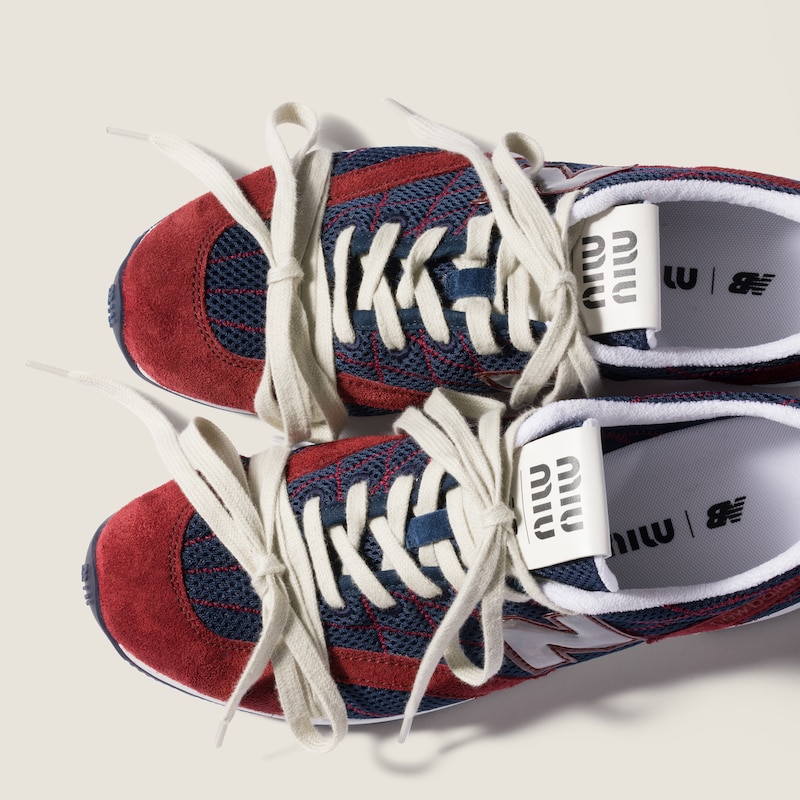 New Balance X Miu Miu RC 150 sneakers in technical mesh and suede