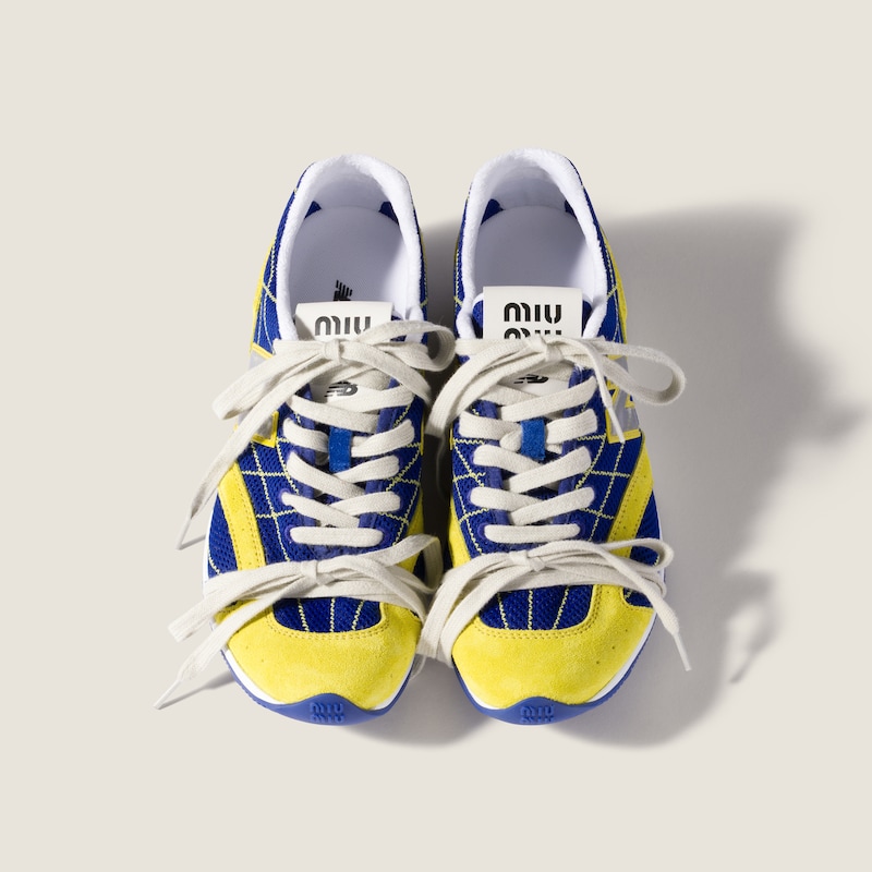 New Balance X Miu Miu RC 150 sneakers in technical mesh and suede