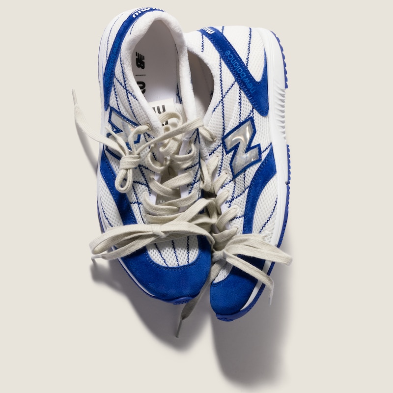 New Balance X Miu Miu RC 150 sneakers in technical mesh and suede