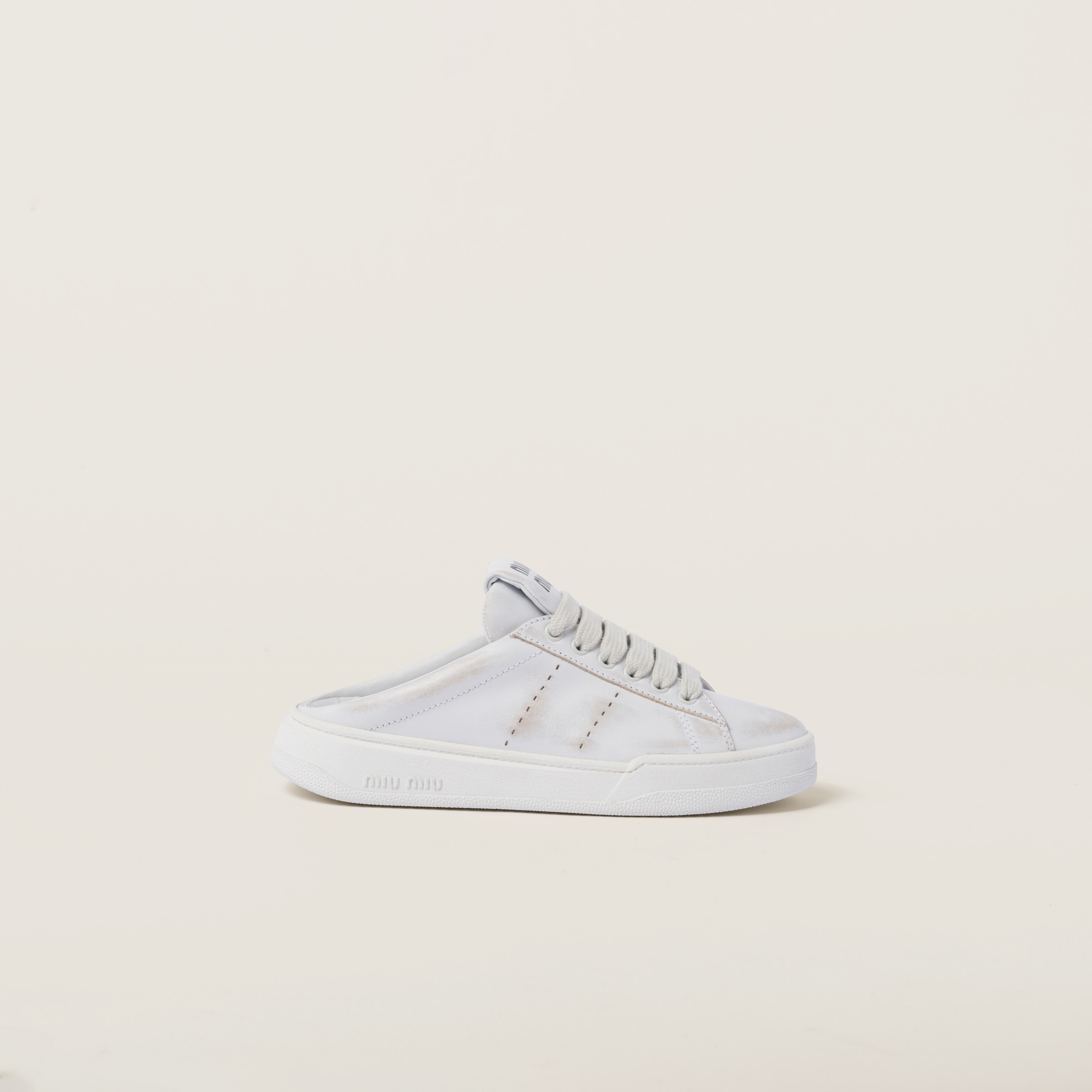 Miu miu leather discount sneakers