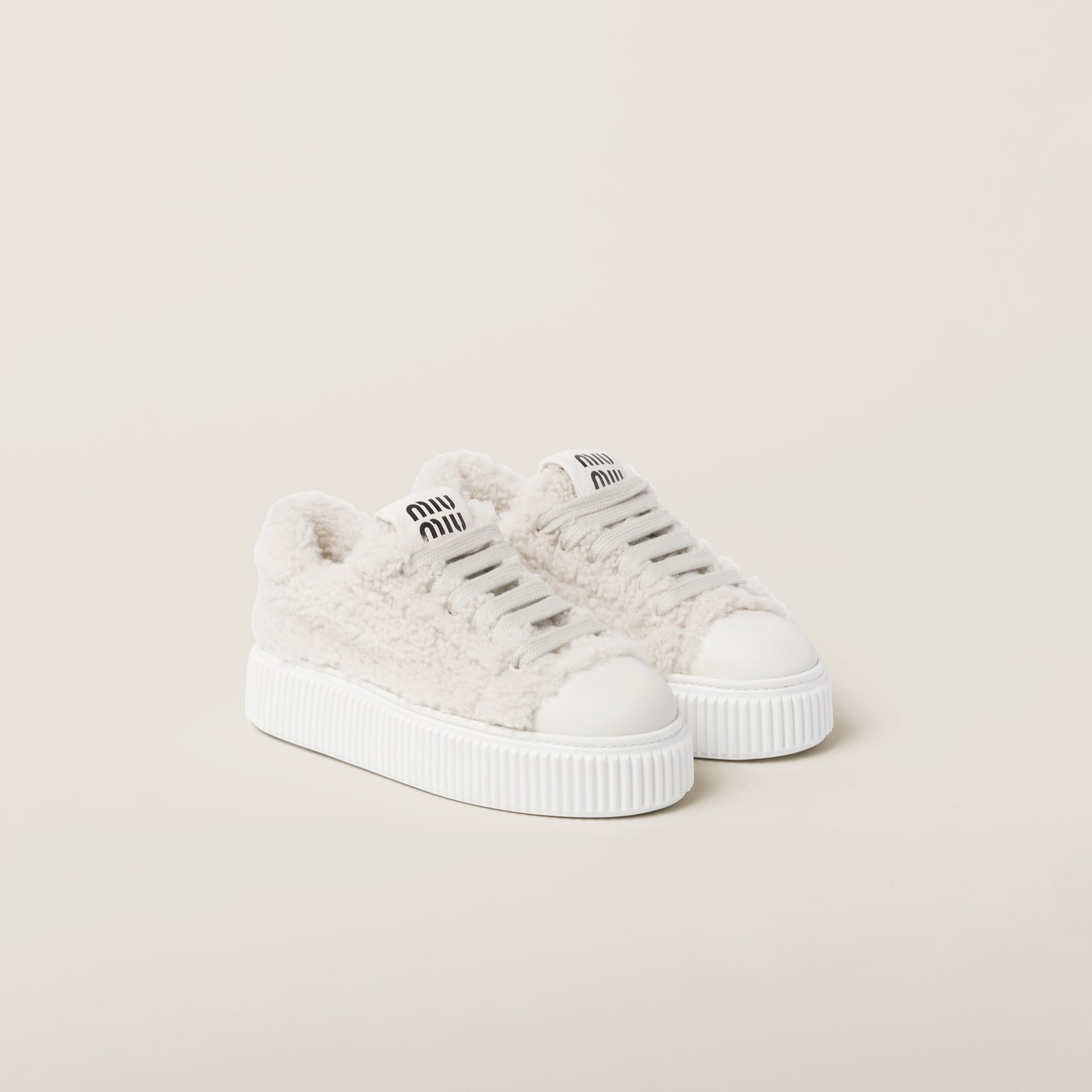 Miu Miu Silver Technical Metal Run Sneakers Miu Miu