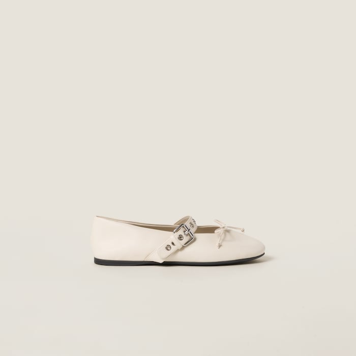 MIUMIU 26S RUCHES NAPPA BALLERINAS IN ARMY GREEN SUEDE AND FABRIC