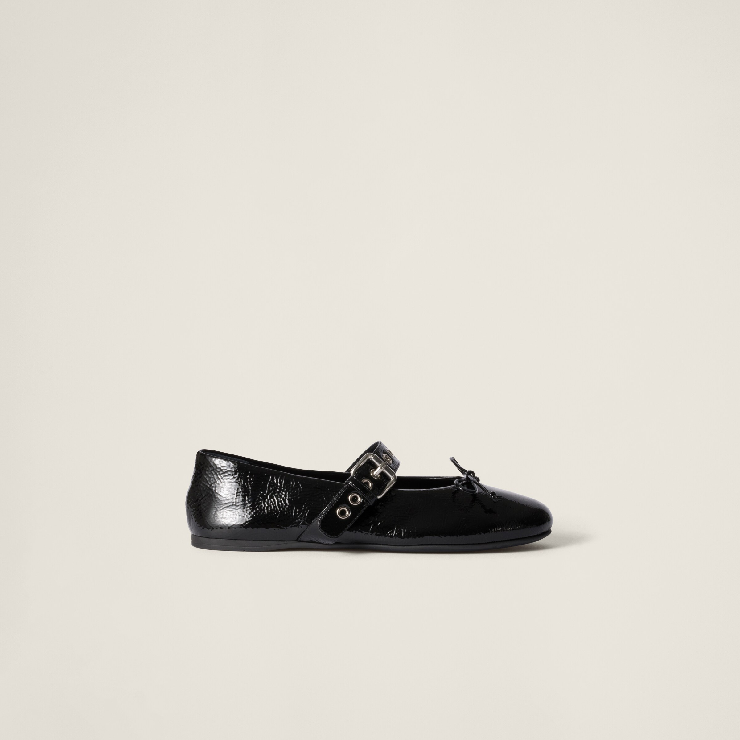 【関税&送料込】Miu Miu Black Naplak Ballerinas Black Naplak Ballerinas | Miu Miu