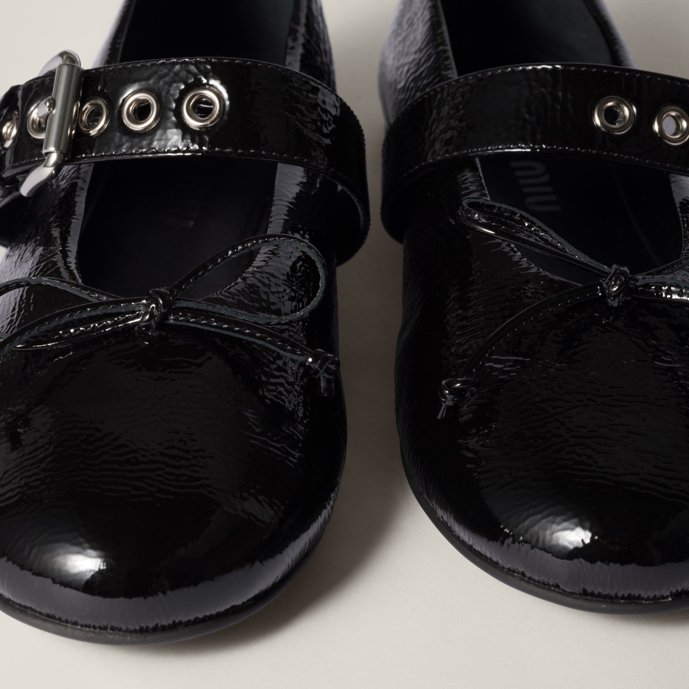 【関税&送料込】Miu Miu Black Naplak Ballerinas Black Naplak Ballerinas | Miu Miu