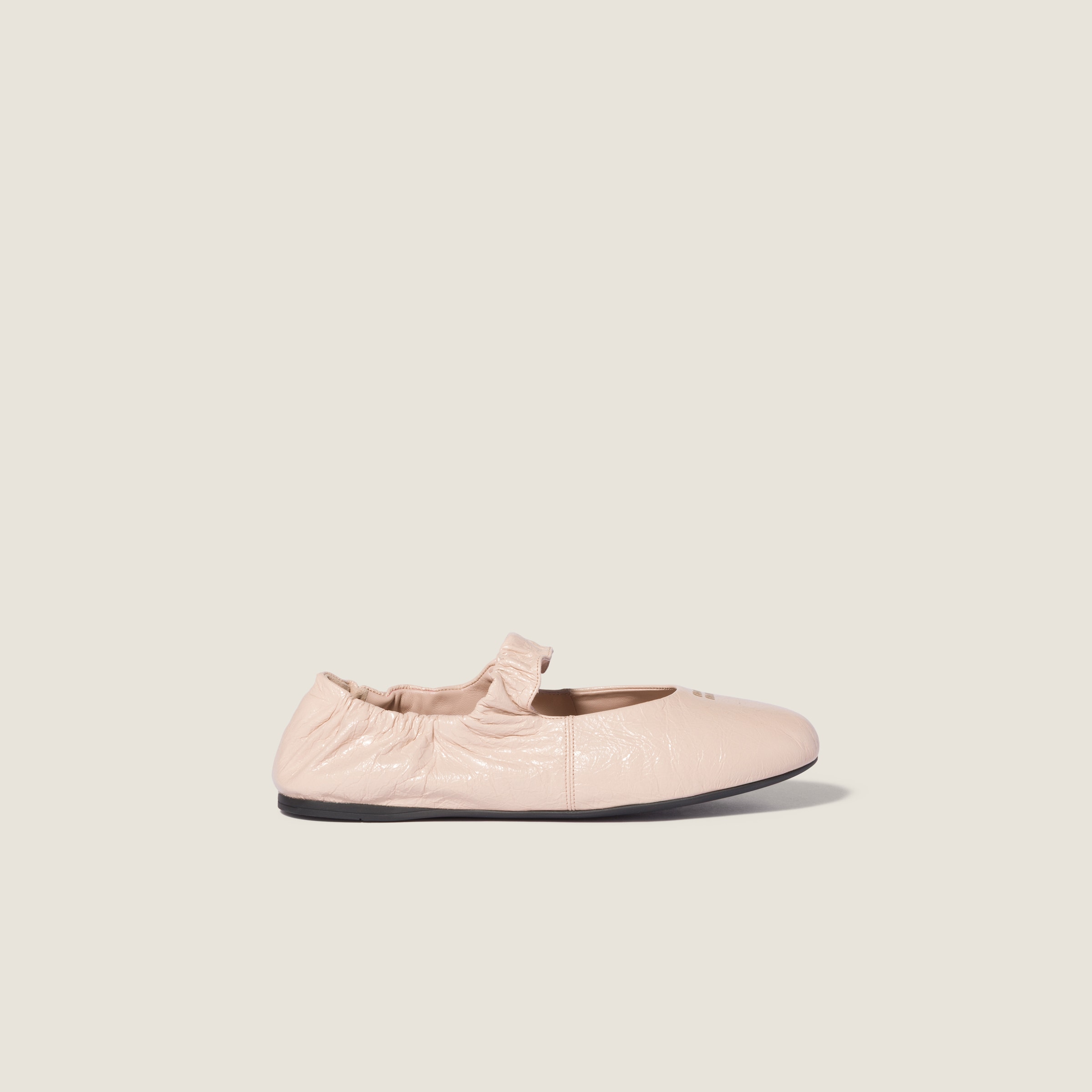 Miu Miu Ruches nappa leather ballerinas