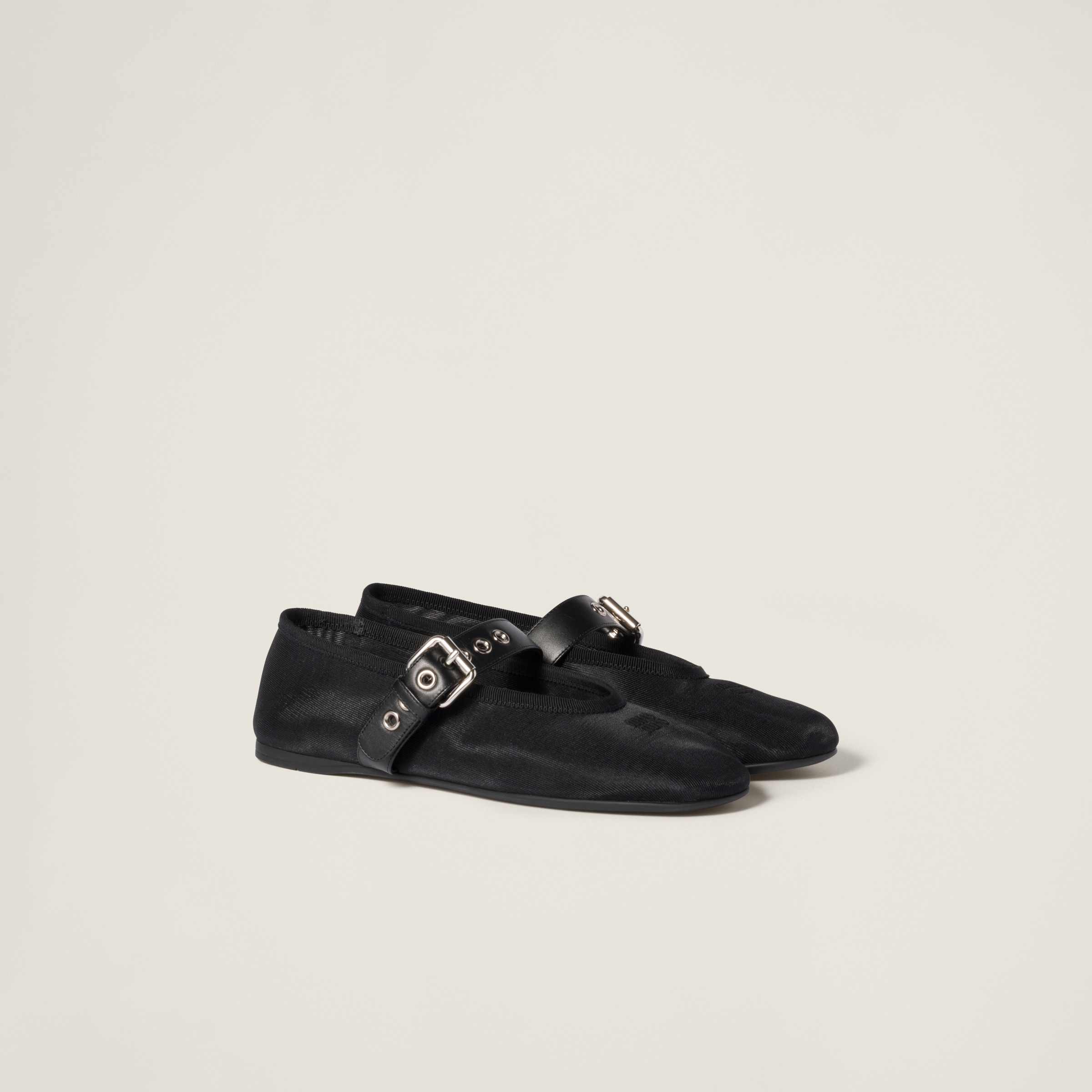 Miu Miu Mesh Fabric Ballerinas