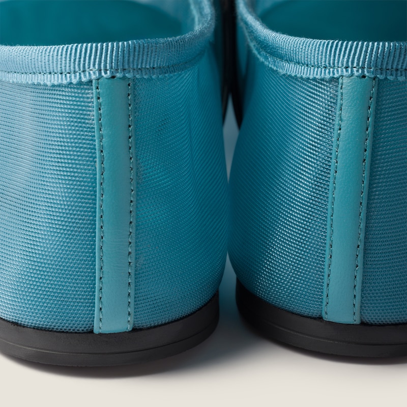 حذاء باليرينا من قماش شبكي