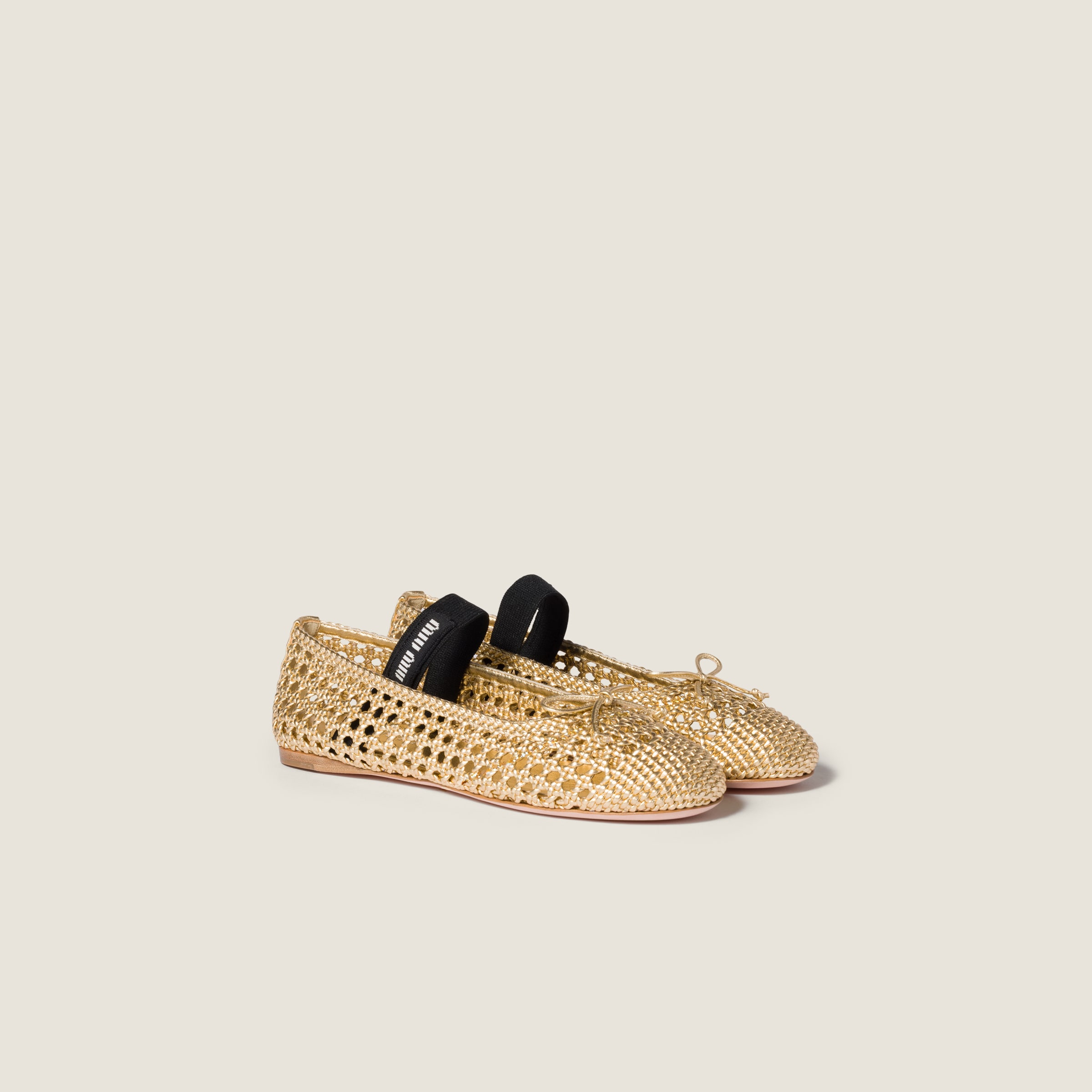 Woven mordoré nappa leather ballerinas from Miu Miu - $1,370