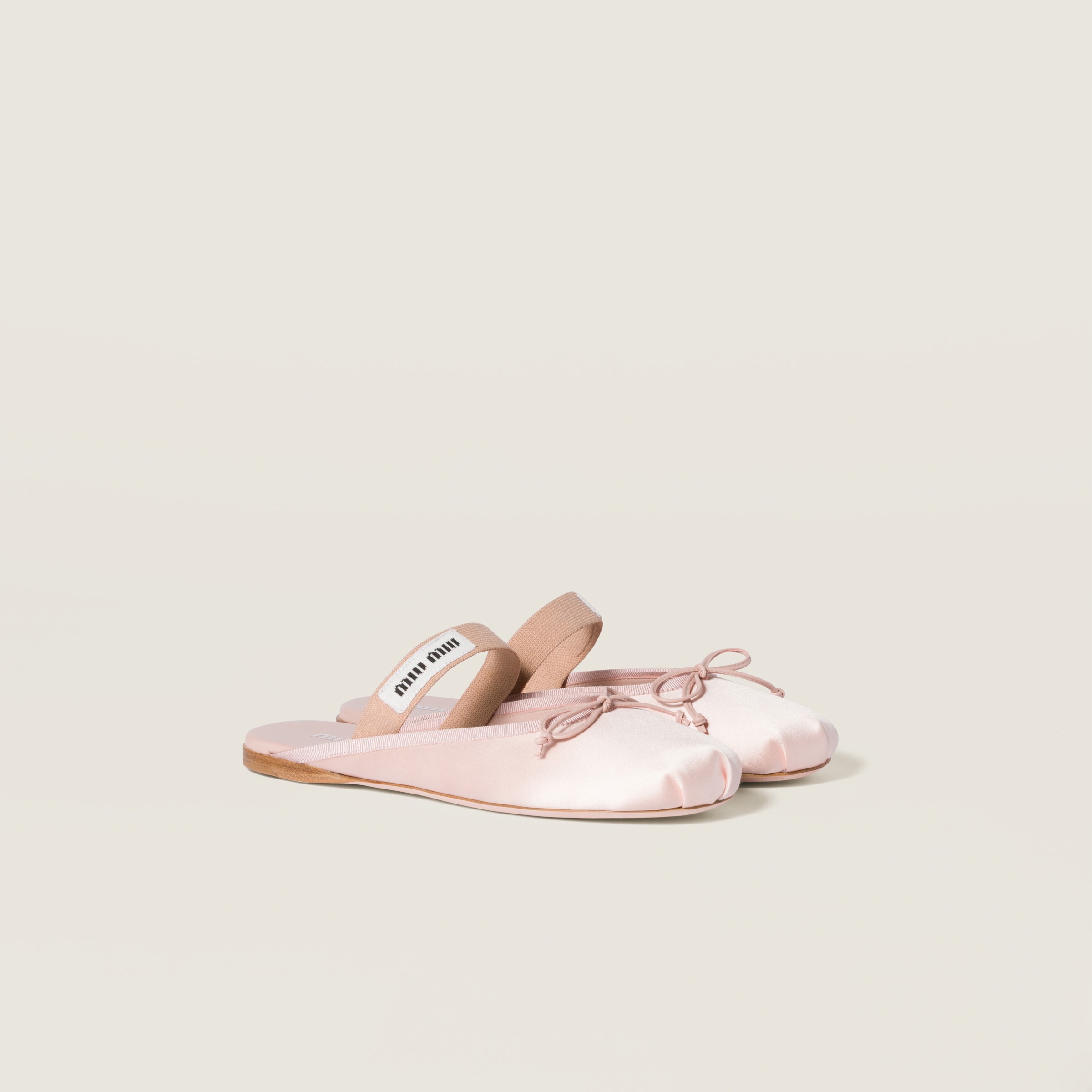 Miu Miu Satin Ballerina Mules