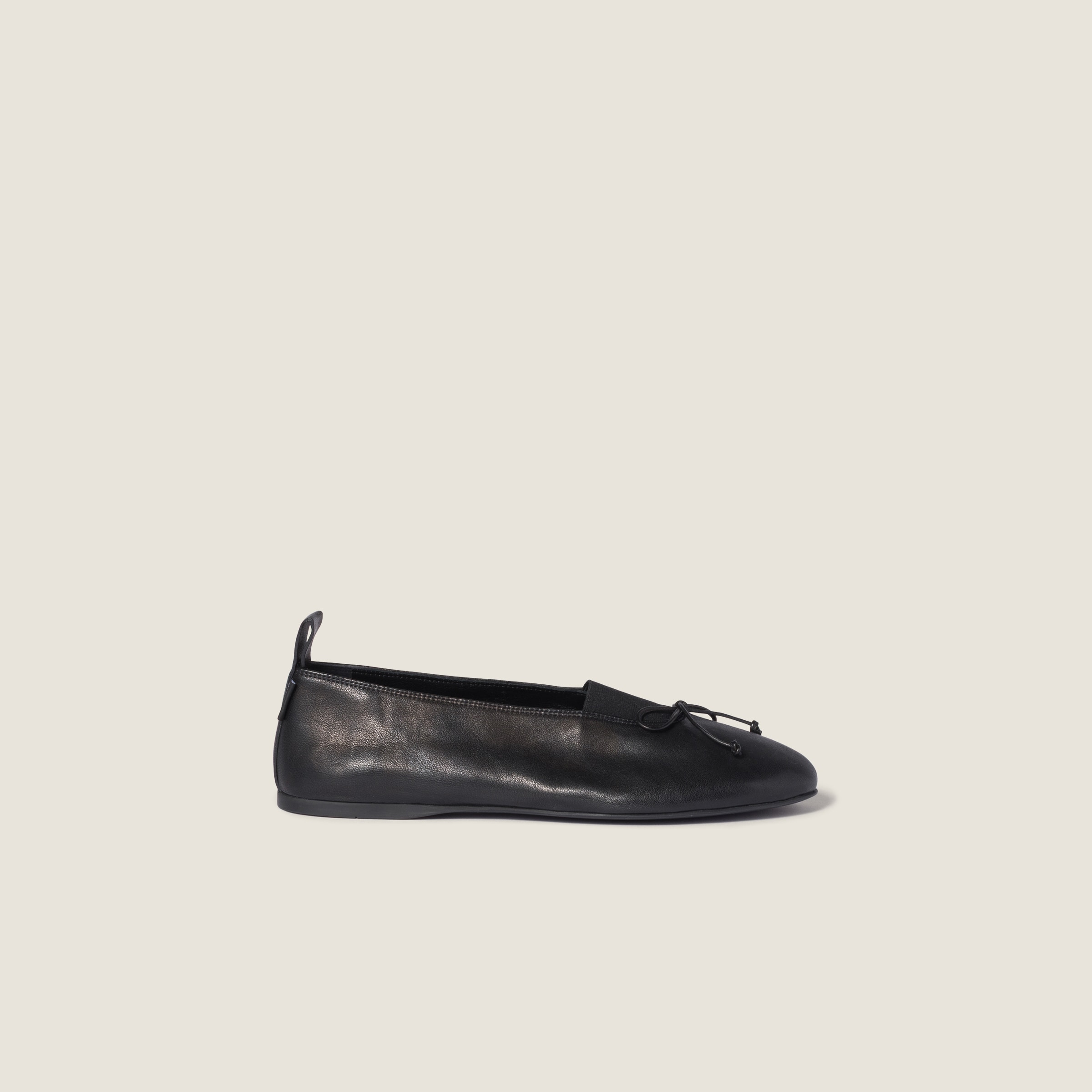 バレエ MIU MIU PYTHON LEATHER BALLET SHOES Miu Miu Brown Pink Leather Python Embossed Ombre Ballet