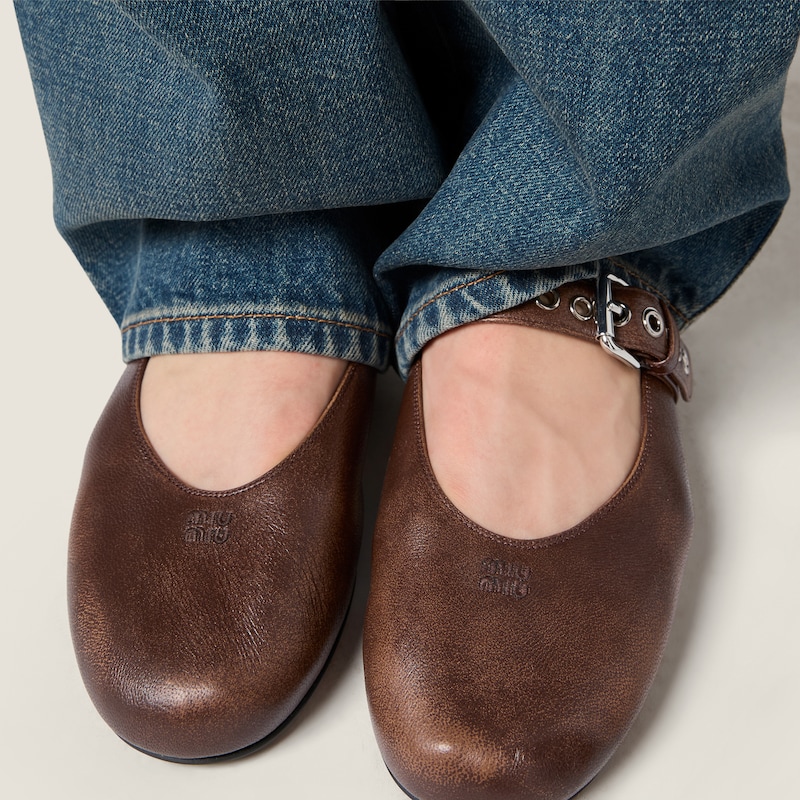 Nappa leather ballerinas