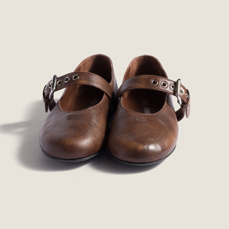 Nappa leather ballerinas