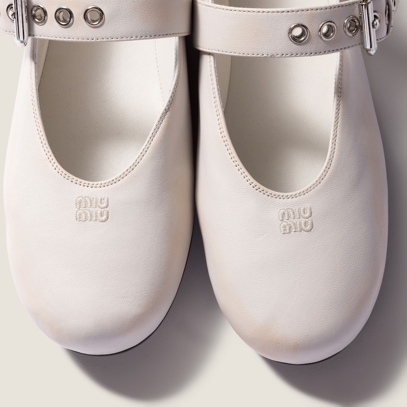 Nappa leather ballerinas