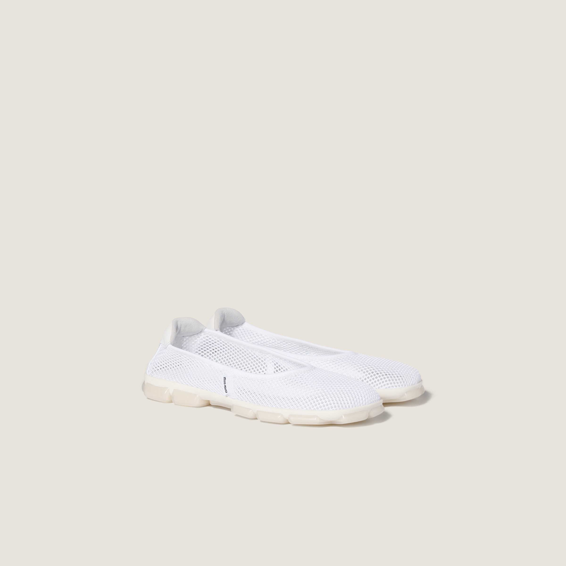 Technical mesh ballerinas