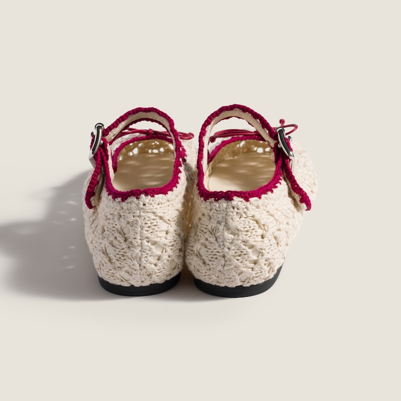 Crochet ballerinas