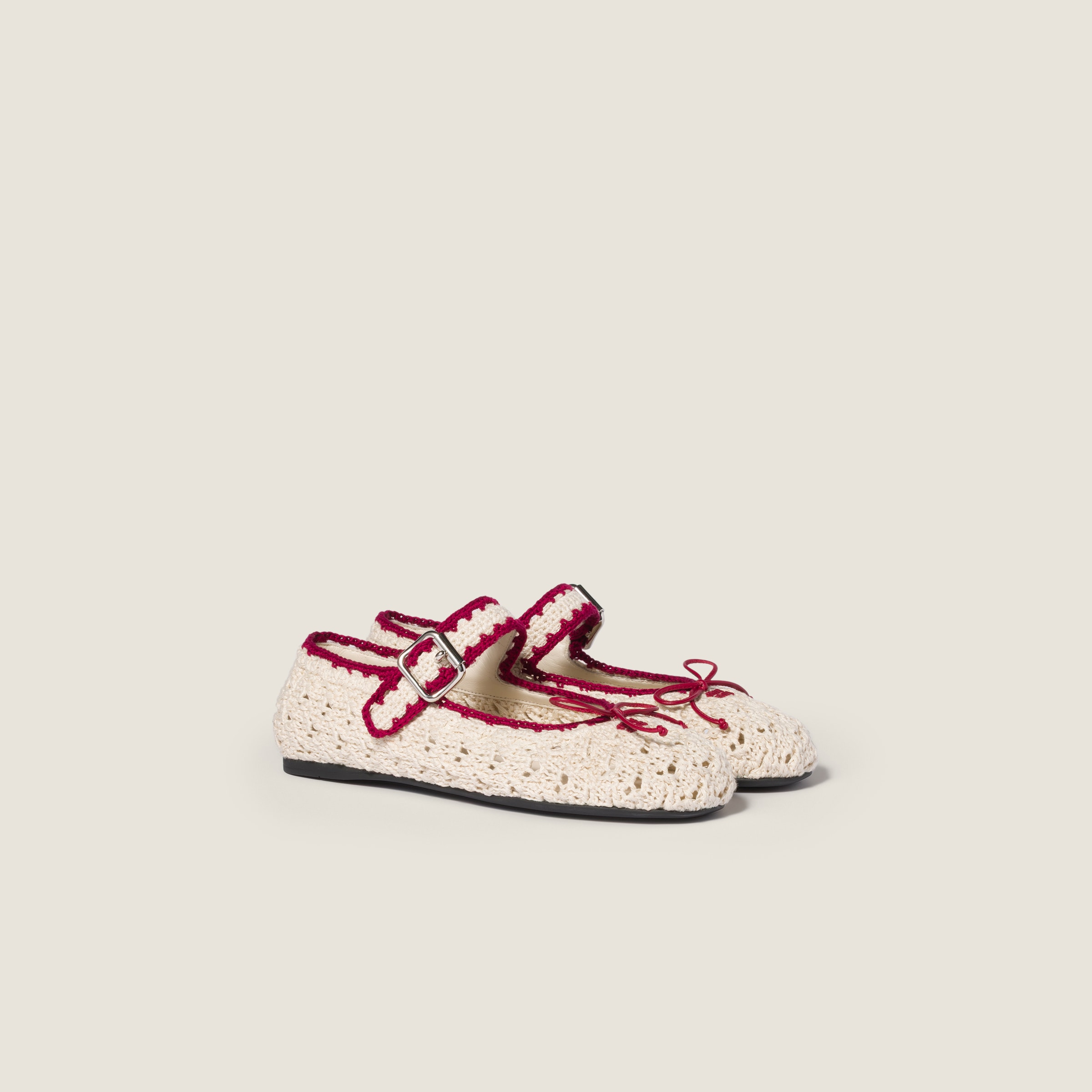 Crochet ballerinas from Miu Miu - $1,350