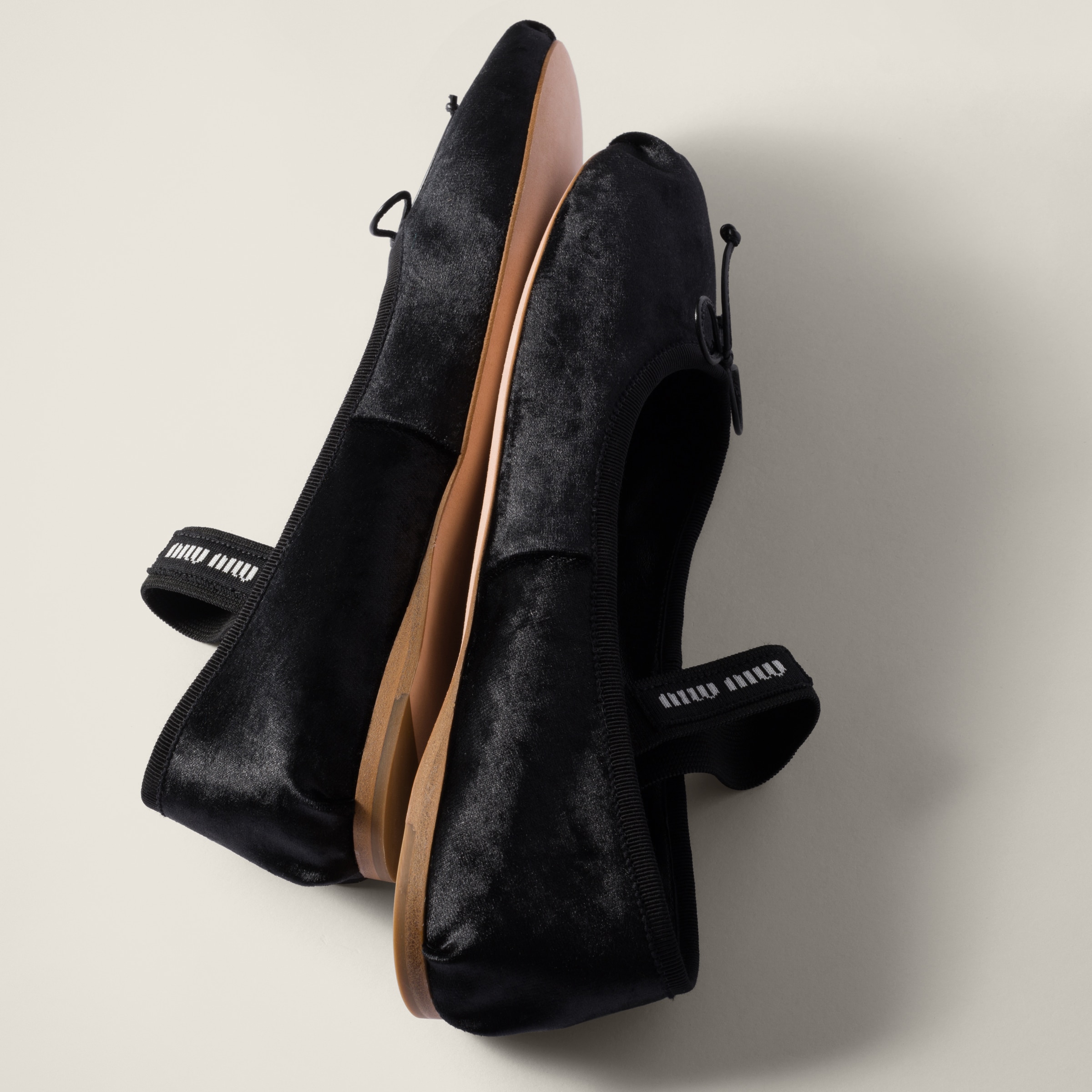 Black Velvet Ballerinas | Miu Miu