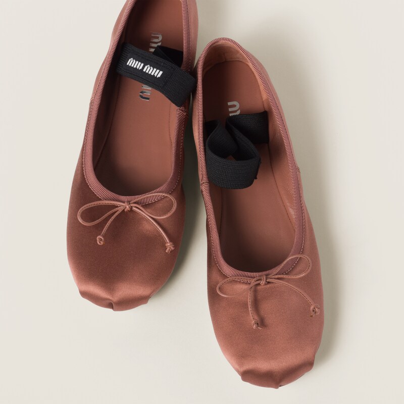 Satin ballerinas