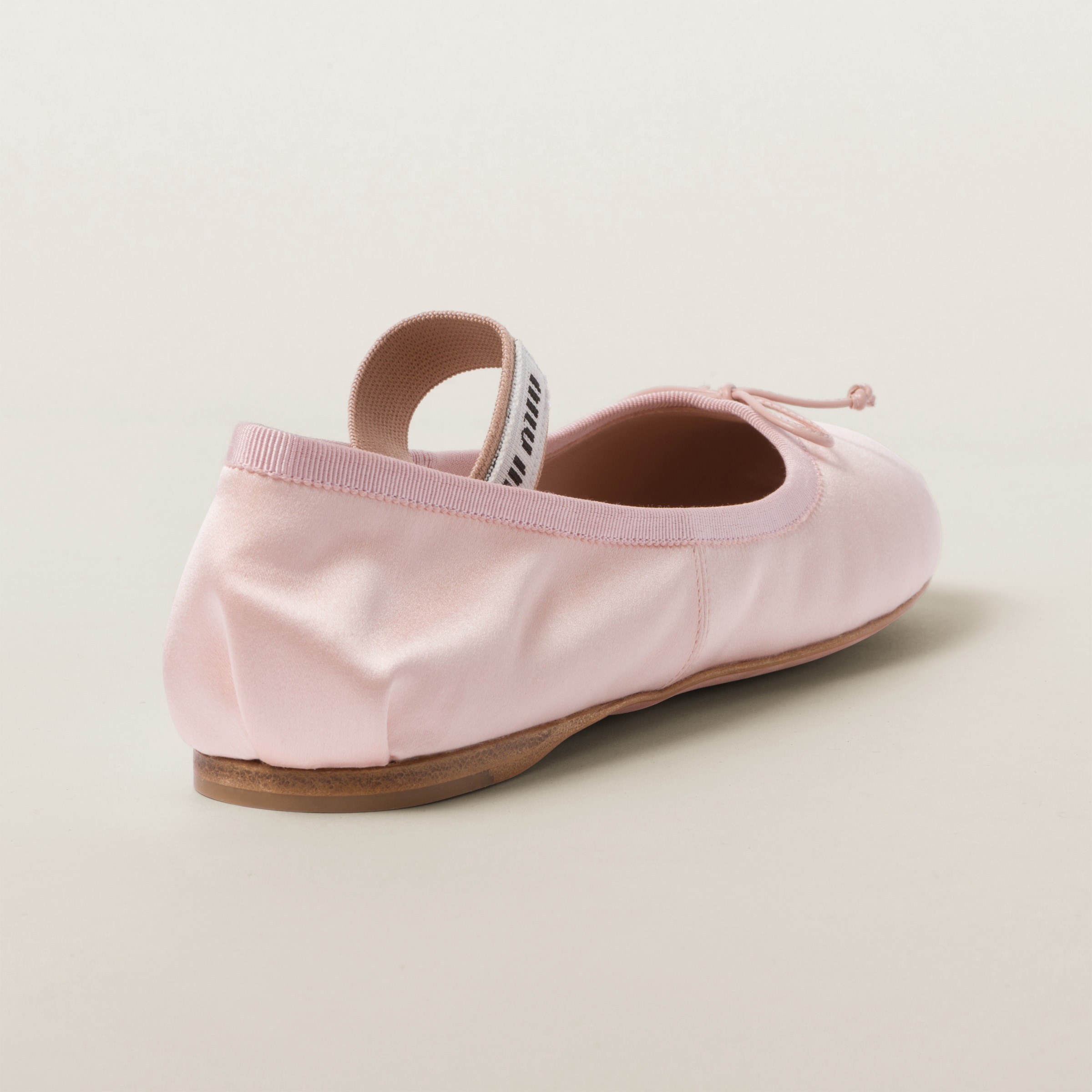 Pink satin ballet flats deals