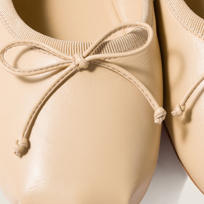 Leather ballerinas
