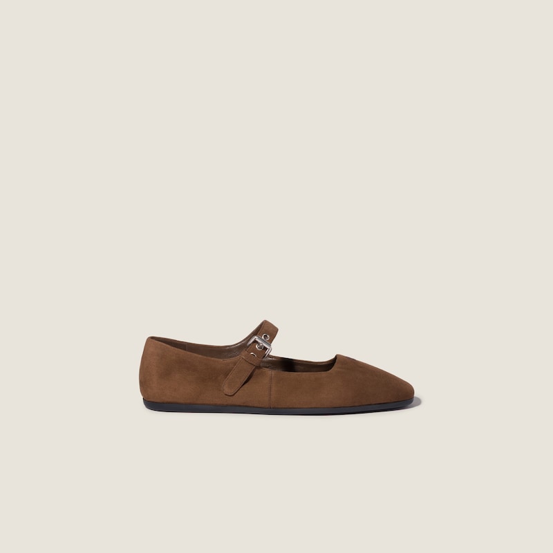 Suede ballerinas