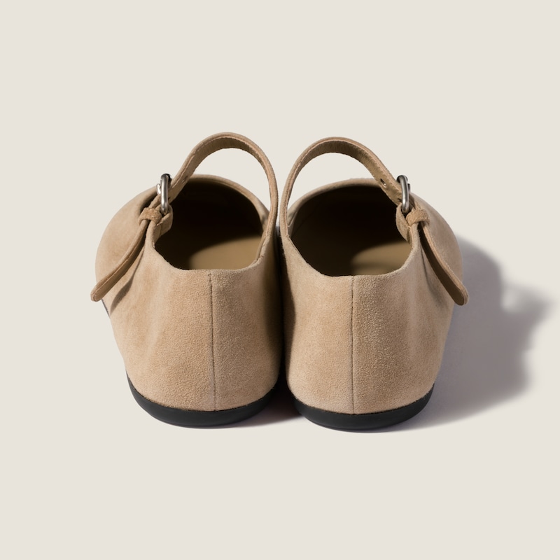 Suede ballerinas