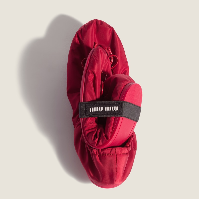 Foldable technical fabric ballerinas