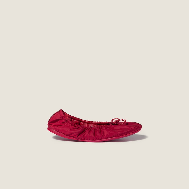 Foldable technical fabric ballerinas