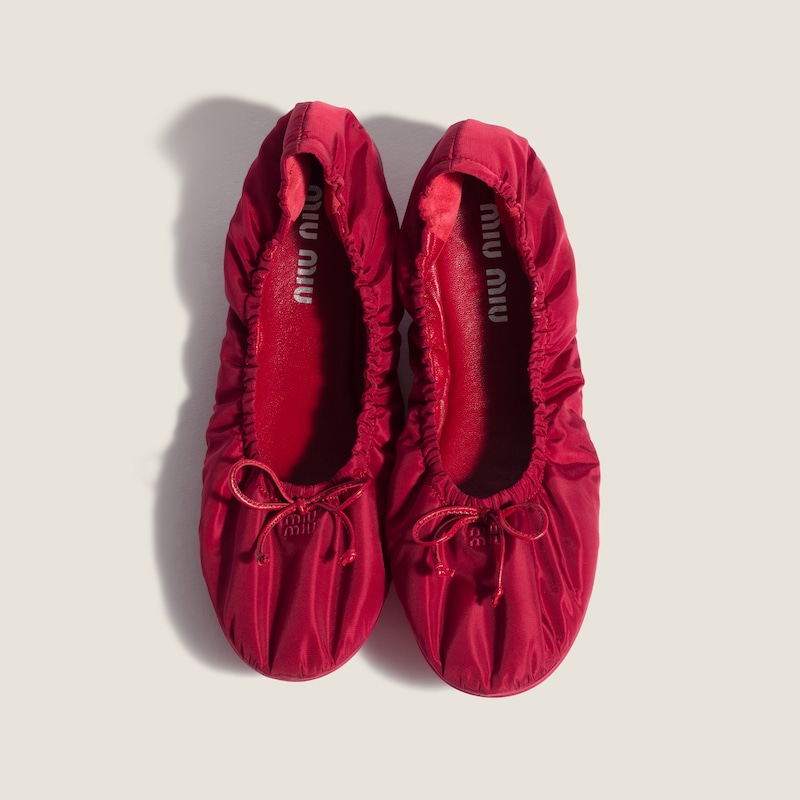 Foldable technical fabric ballerinas