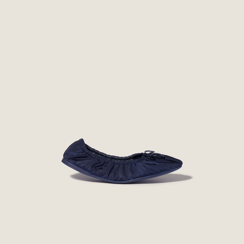 Foldable technical fabric ballerinas