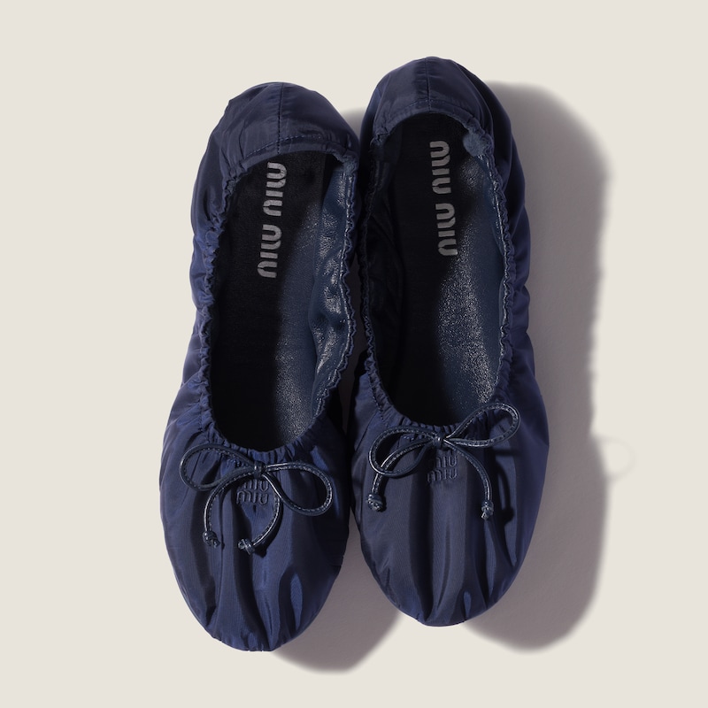Foldable technical fabric ballerinas