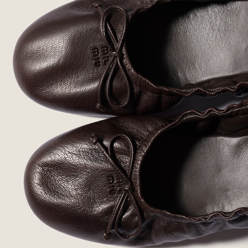 Leather ballerinas