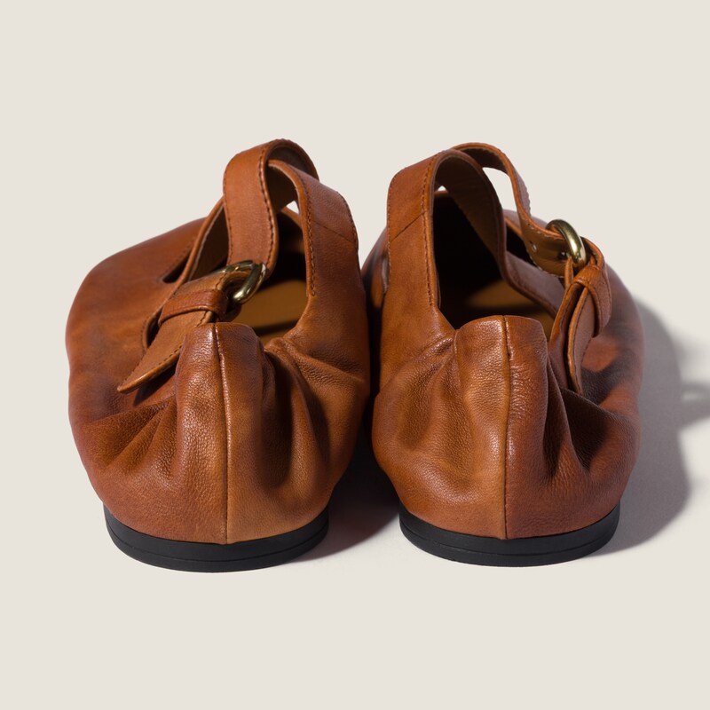 Nappa leather ballet flats